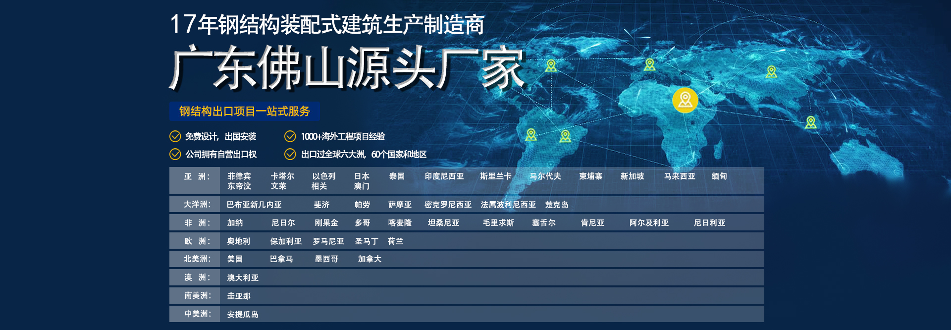 粵新松-粵新松,13年海外項(xiàng)目施工經(jīng)驗(yàn),產(chǎn)品遠(yuǎn)銷41個(gè)國(guó)家和地區(qū)